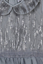 Grey Girl's Fancy Frock